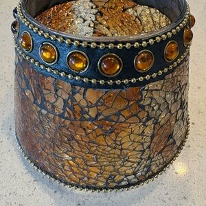 Mosaic Candle Shade Topper. Glass​
